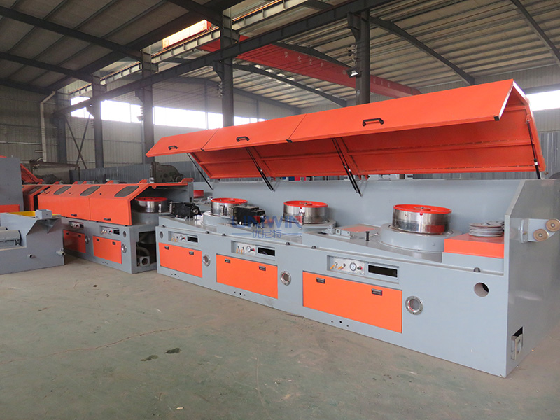 straight line wire drawing machine for drawing steel wire rod