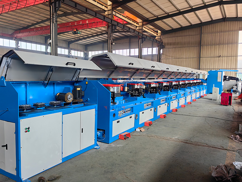 high-carbon steel straight line wire drawing machine delivery to brazil