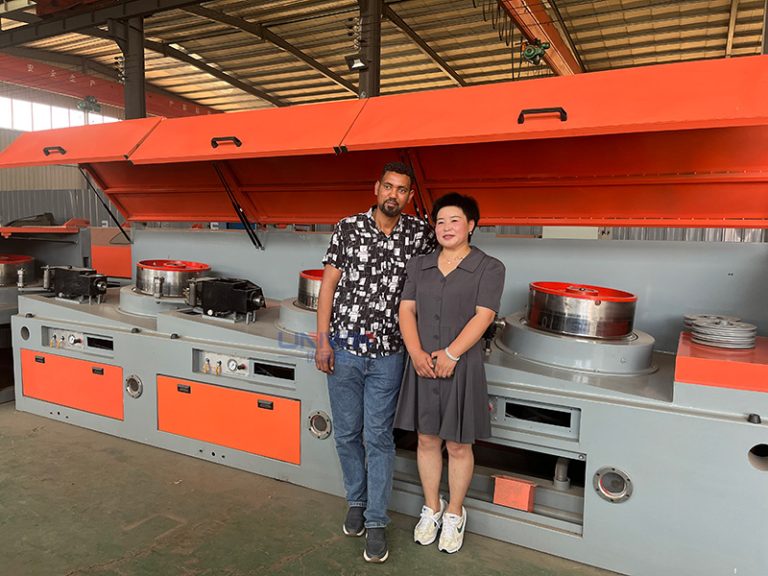 straight wire drawing machine factory visit for technical operation