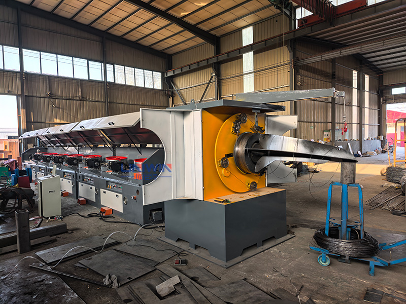7-drum straight line wire drawing machine Exporting to Burundi