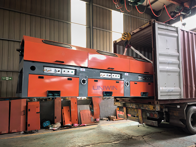 10-drum straight line wire drawing machine shipped to Morocco